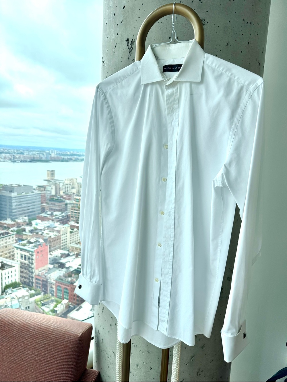 Ralph Lauren White Dress Shirt - Classic Spread Collar